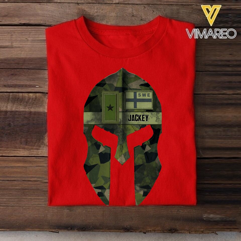 Personalized Swedish Veteran Spartan Warrior