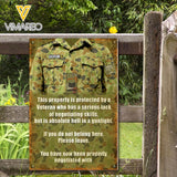 Personalized Australian Soldier Metal Sign Printed 22APR-HQ08