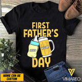 Personalized First Father's Day Tshirt QTVQ0804