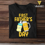 Personalized First Father's Day Tshirt QTVQ0804