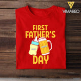 Personalized First Father's Day Tshirt QTVQ0804