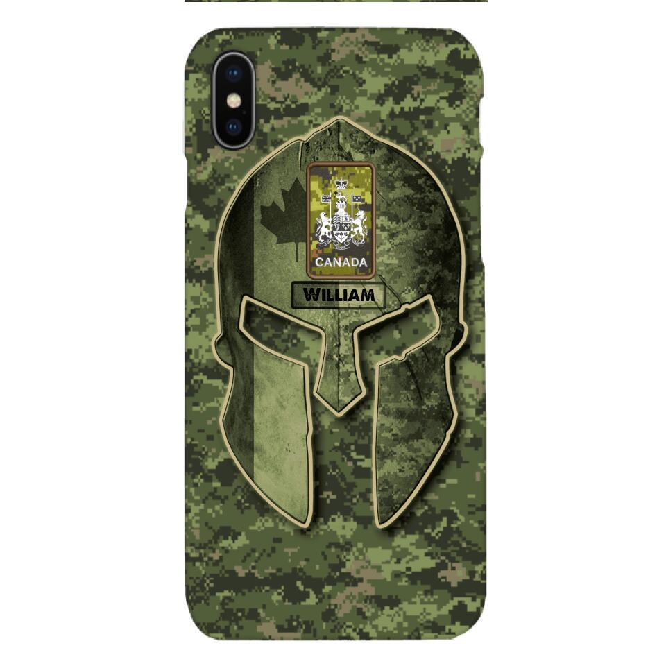 DH Personalized Canadian Soldier Phone Case Printed QH084