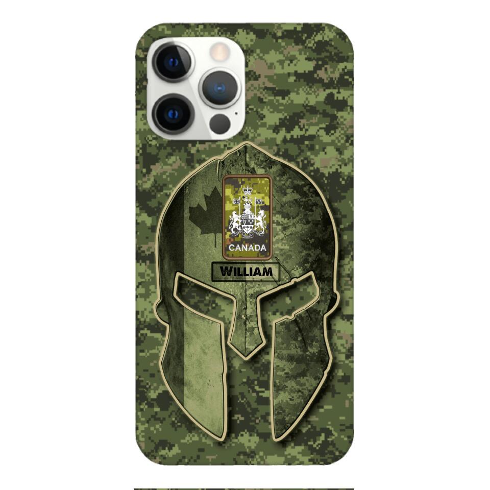 DH Personalized Canadian Soldier Phone Case Printed QH084