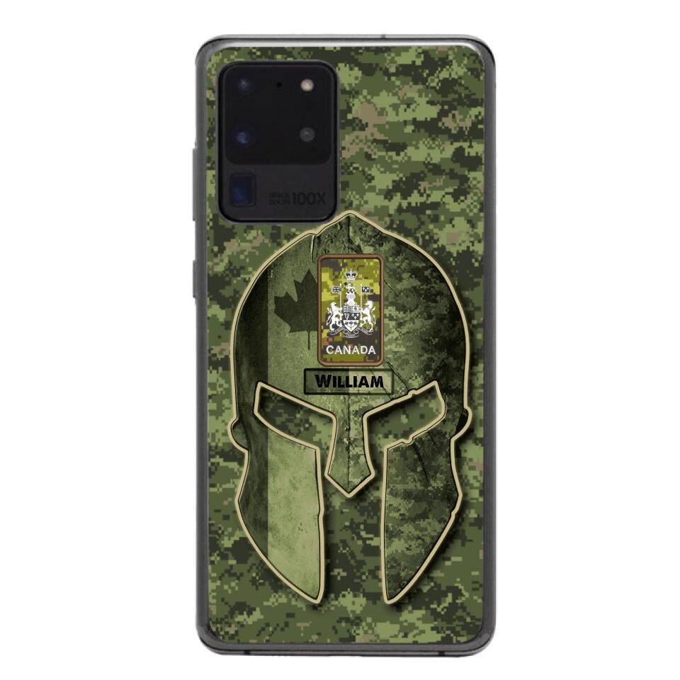 DH Personalized Canadian Soldier Phone Case Printed QH084