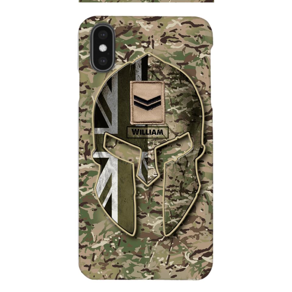 DH Personalized British Soldier Phone Case Printed QH084