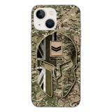 DH Personalized British Soldier Phone Case Printed QH084