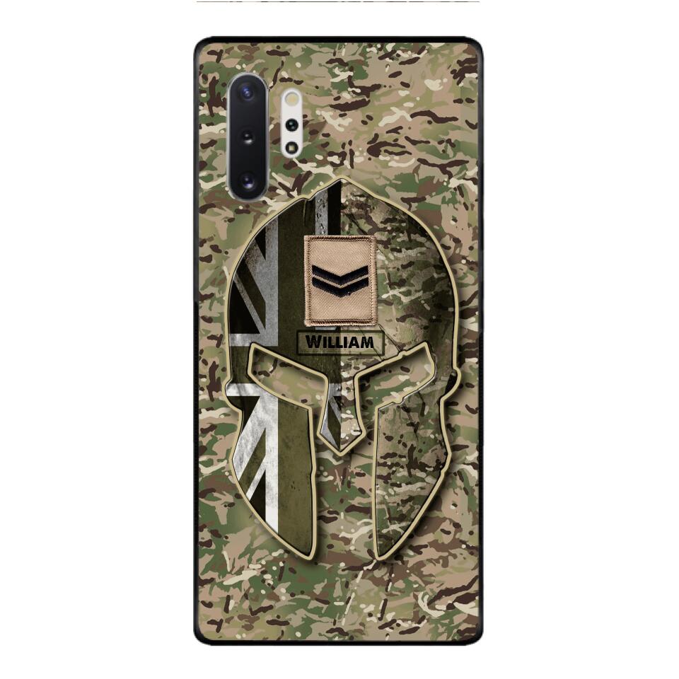 DH Personalized British Soldier Phone Case Printed QH084