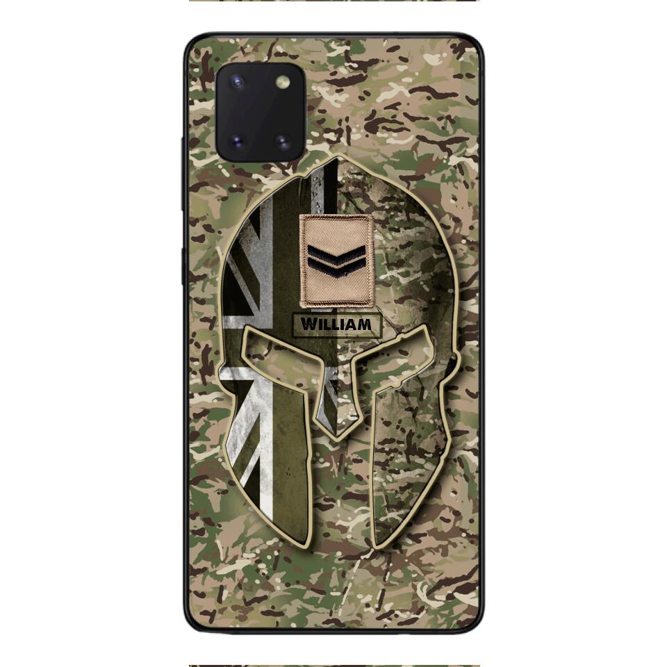 DH Personalized British Soldier Phone Case Printed QH084