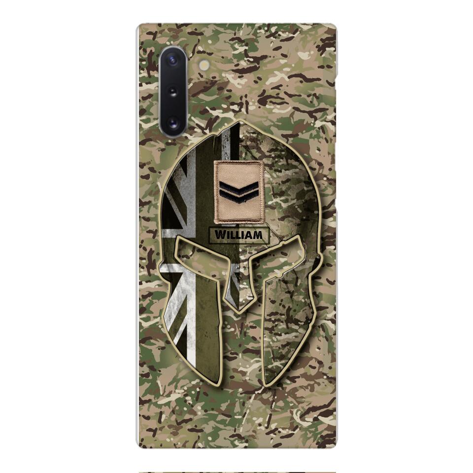 DH Personalized British Soldier Phone Case Printed QH084
