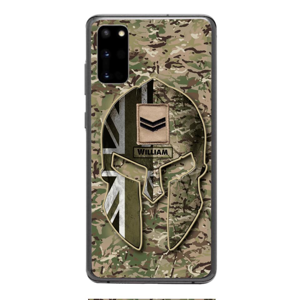 DH Personalized British Soldier Phone Case Printed QH084