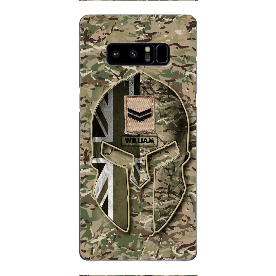 DH Personalized British Soldier Phone Case Printed QH084