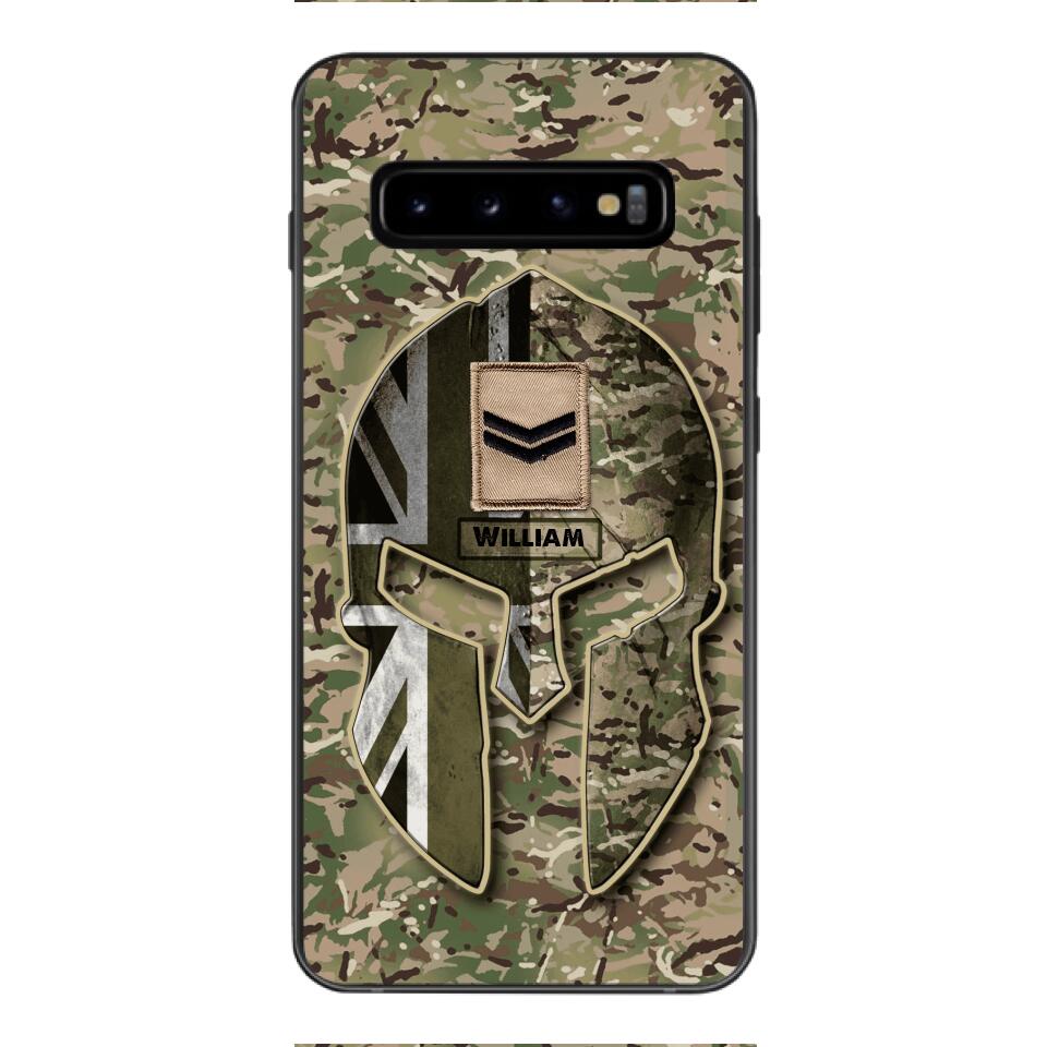 DH Personalized British Soldier Phone Case Printed QH084