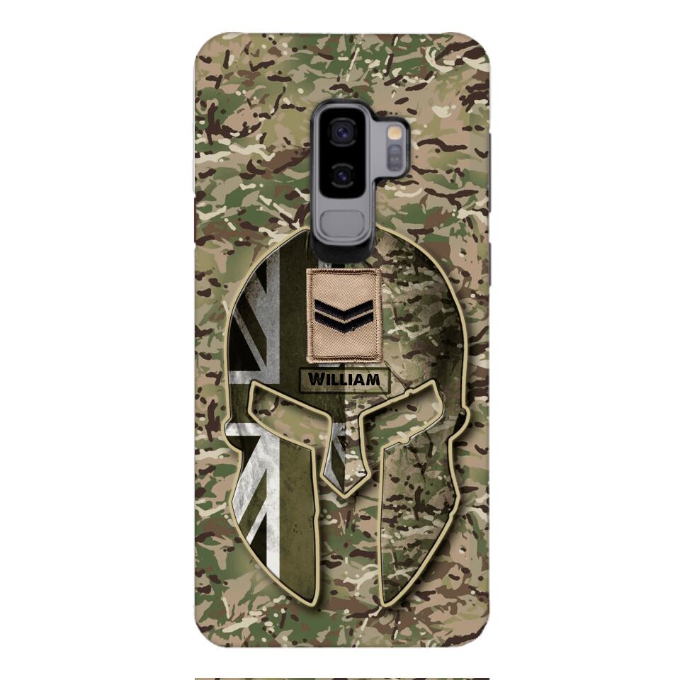 DH Personalized British Soldier Phone Case Printed QH084