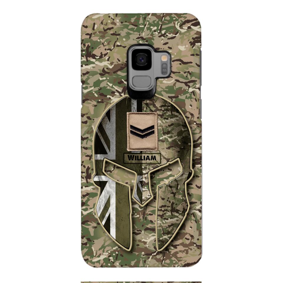 DH Personalized British Soldier Phone Case Printed QH084
