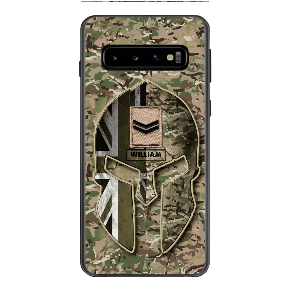 DH Personalized British Soldier Phone Case Printed QH084