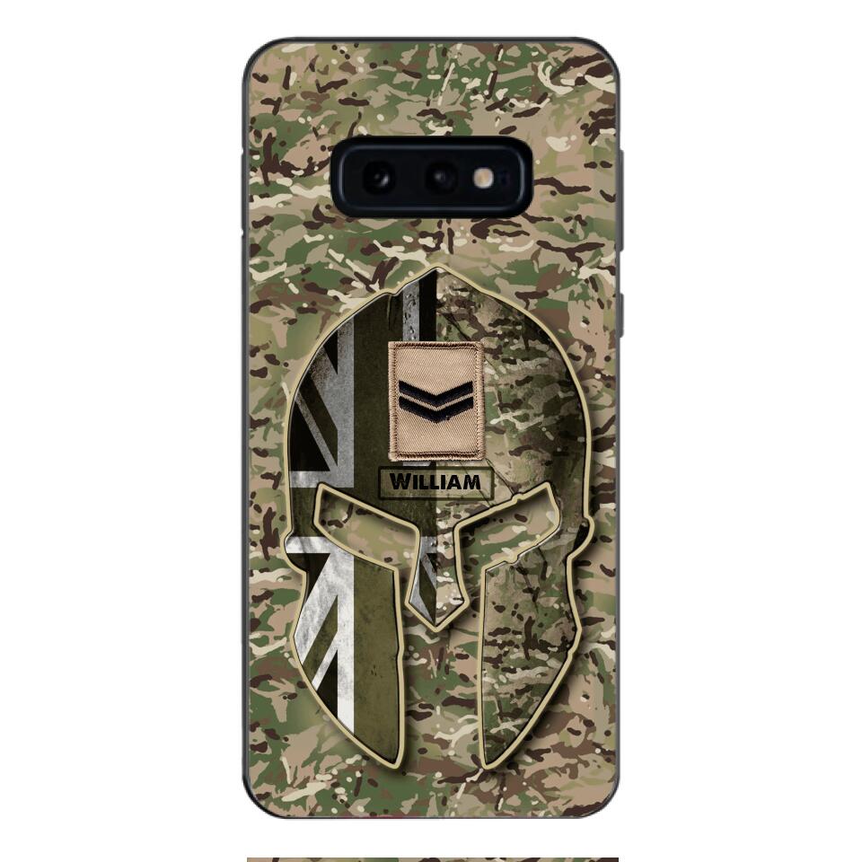 DH Personalized British Soldier Phone Case Printed QH084