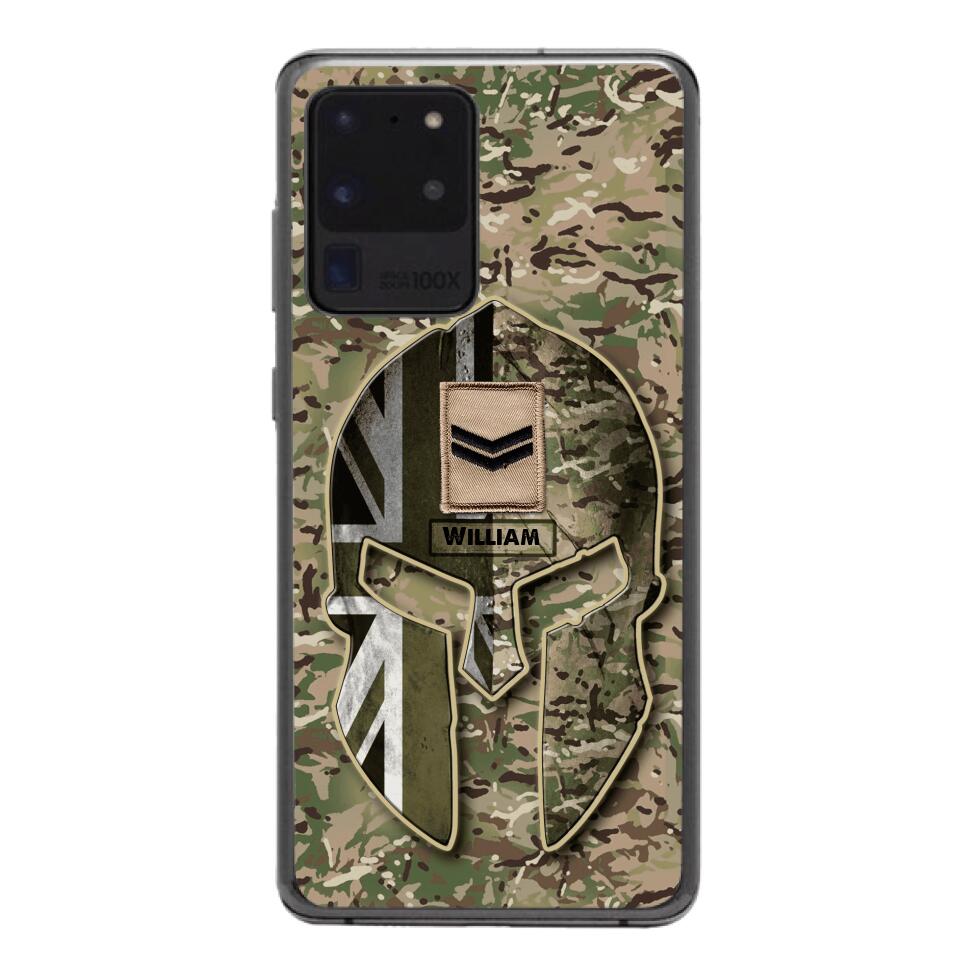 DH Personalized British Soldier Phone Case Printed QH084
