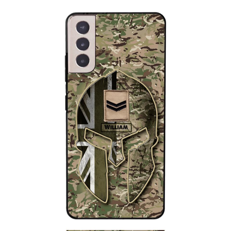 DH Personalized British Soldier Phone Case Printed QH084