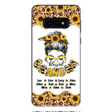 Personalized Grandma Kid Sunflower Phone Case Printed T3Q 0804