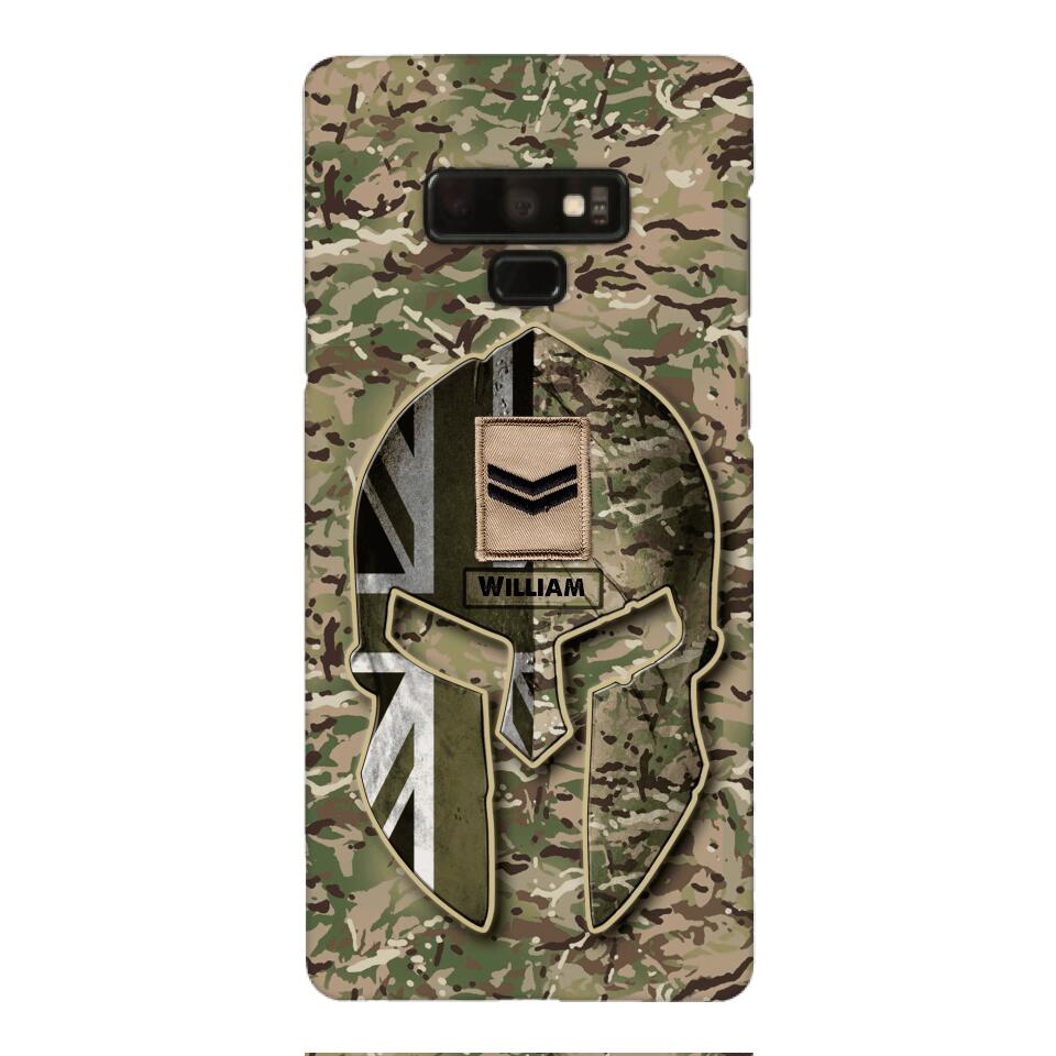 DH Personalized British Soldier Phone Case Printed QH084