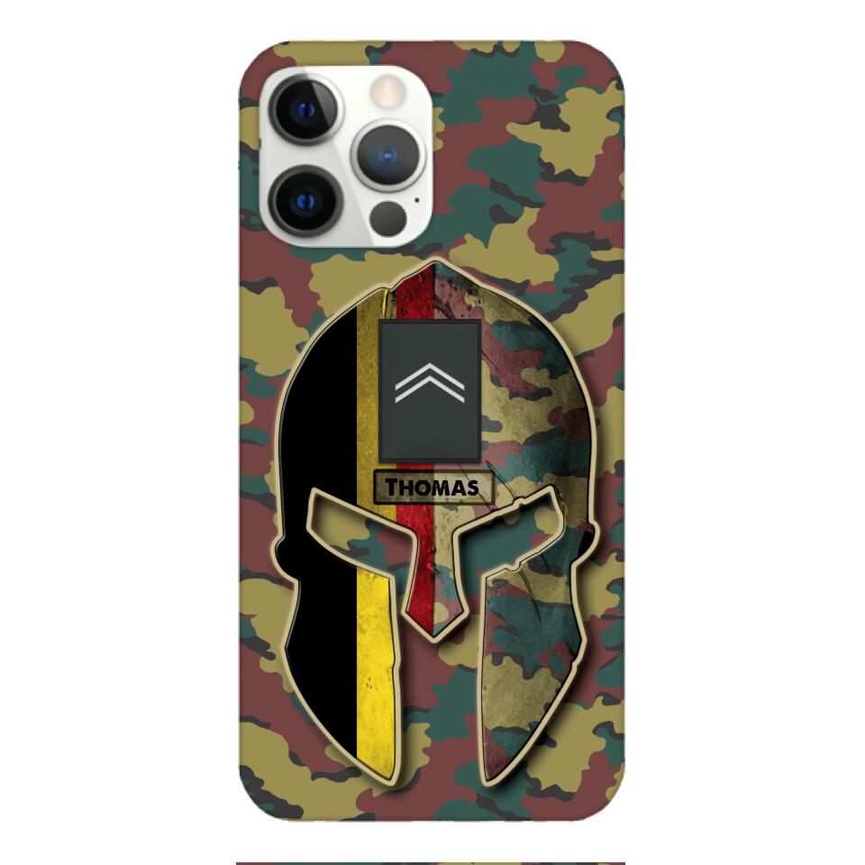 DH Personalized Belgium Soldier Phone Case Printed QH084
