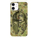 DH Personalized Australian Soldier Phone Case Printed QH084