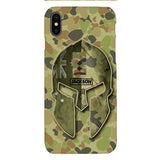 DH Personalized Australian Soldier Phone Case Printed QH084