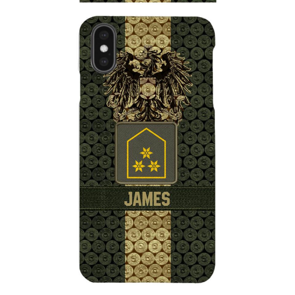 DH Personalized Austrian Soldier Phone Case Printed MQ1204