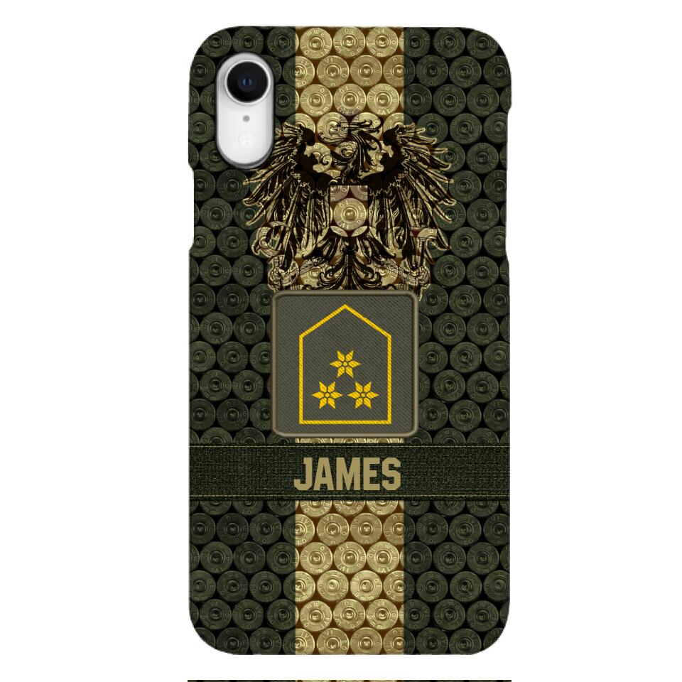 DH Personalized Austrian Soldier Phone Case Printed MQ1204