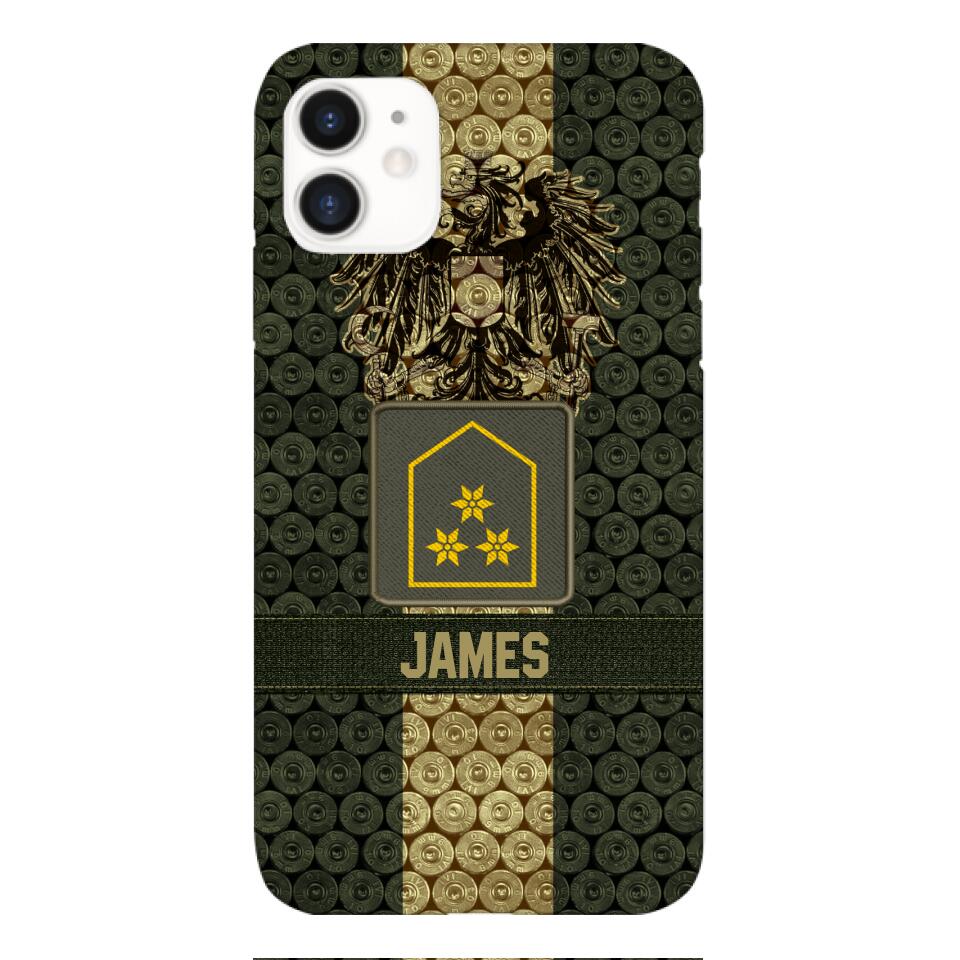 DH Personalized Austrian Soldier Phone Case Printed MQ1204
