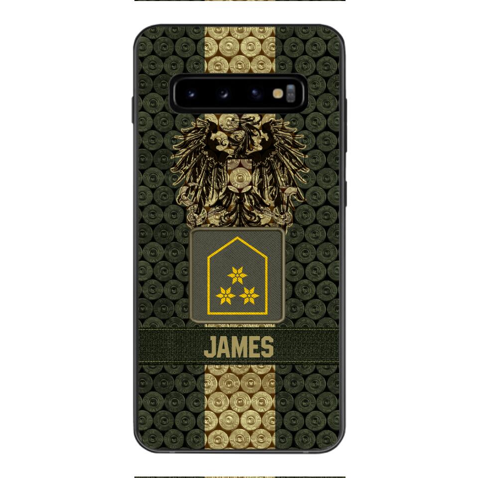 DH Personalized Austrian Soldier Phone Case Printed MQ1204