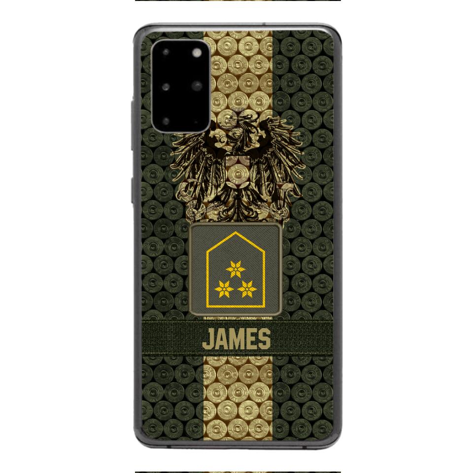 DH Personalized Austrian Soldier Phone Case Printed MQ1204