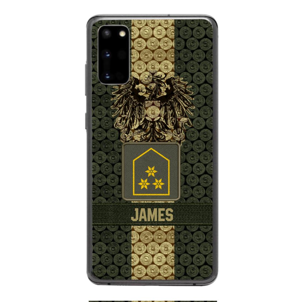 DH Personalized Austrian Soldier Phone Case Printed MQ1204