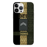 DH Personalized Belgian Soldier Phone Case Printed MQ1204