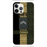 DH Personalized Belgian Soldier Phone Case Printed MQ1204