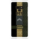 DH Personalized Belgian Soldier Phone Case Printed MQ1204