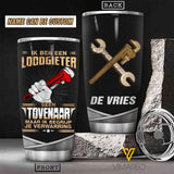 Personalized Loodgieter Tumbler Printed 22APR-HC12