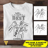PERSONALIZED YOU ARE THE BEST IN THE WORLD TSHIRT 3C 1204