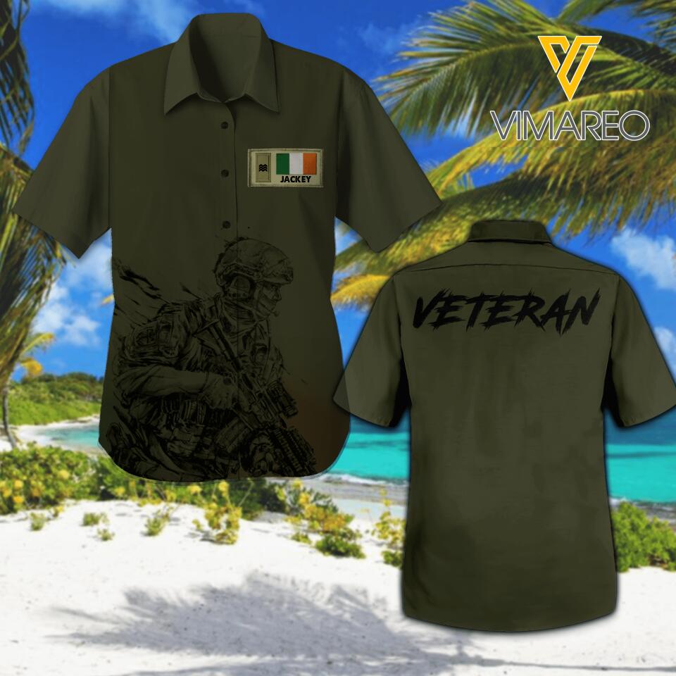 PERSONALIZED IRISH VETERAN HAWAII SHIRTS QTHC1304