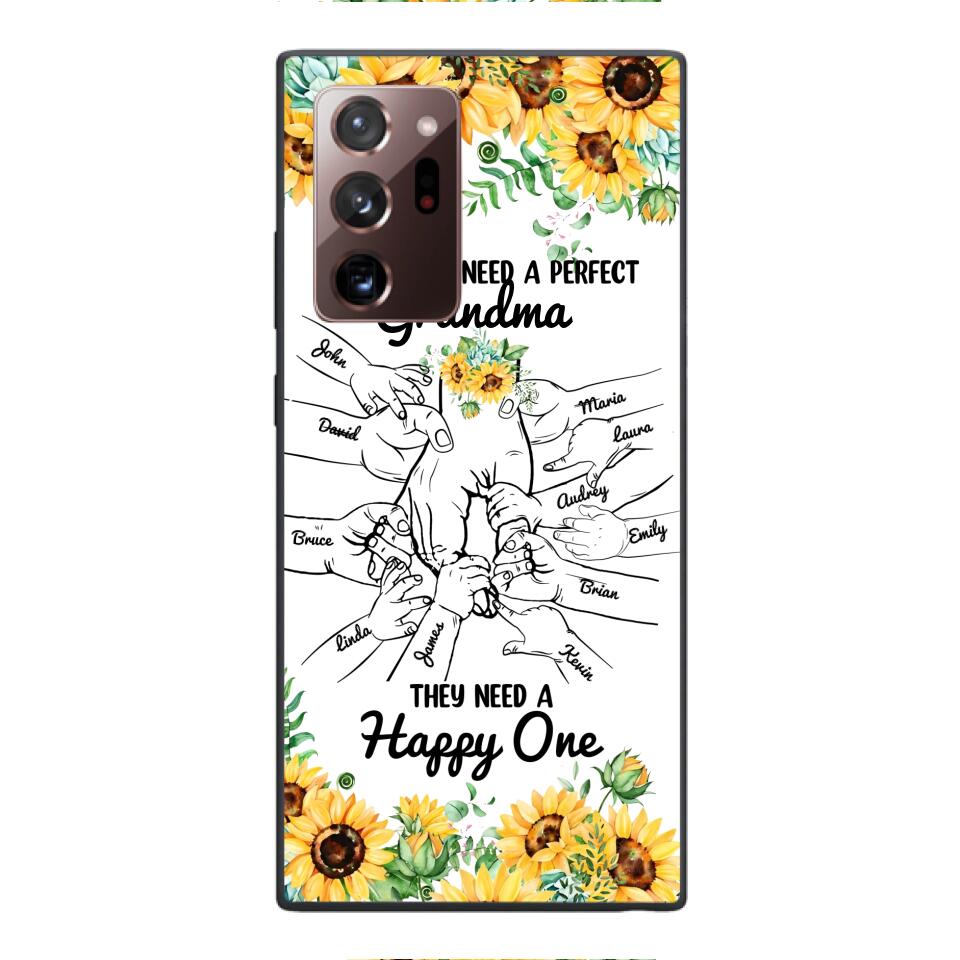 Personalized Kid don't need perfect Grandma Phone Case Printed 3T 1404