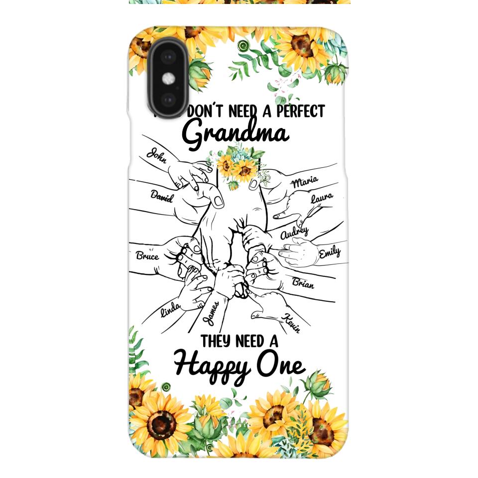 Personalized Kid don't need perfect Grandma Phone Case Printed 3T 1404