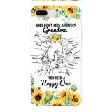 Personalized Kid don't need perfect Grandma Phone Case Printed 3T 1404