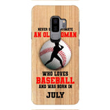 PERSONALIZED OLD WOMAN BASEBALL PHONECASE M3Q 1404