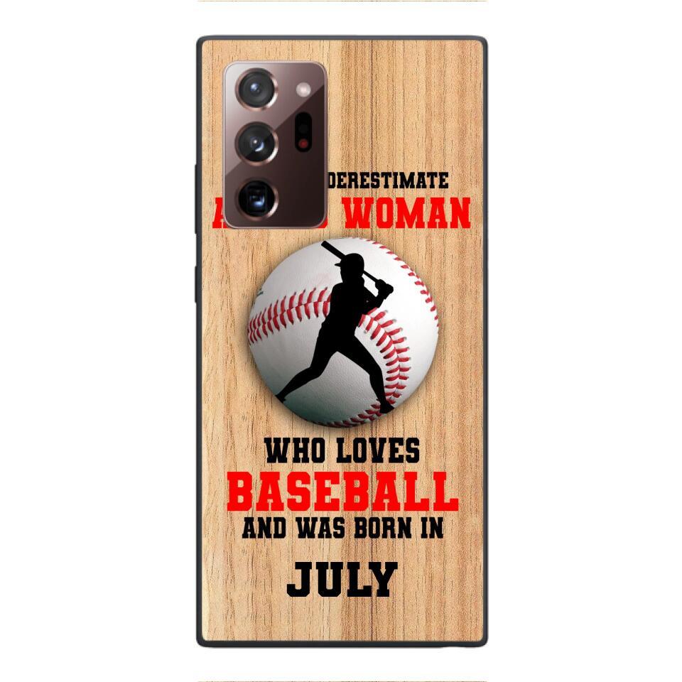 PERSONALIZED OLD WOMAN BASEBALL PHONECASE M3Q 1404