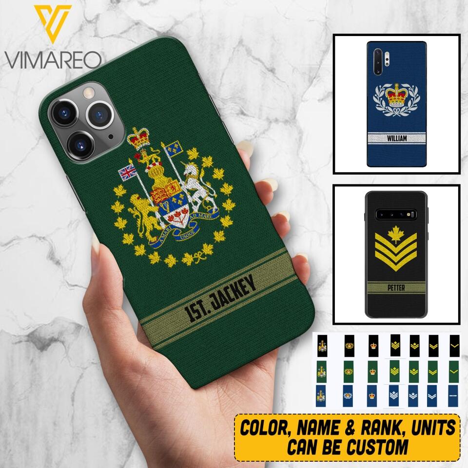 Personalized Canadian Soldier Phone Case Printed 22APR-HQ14