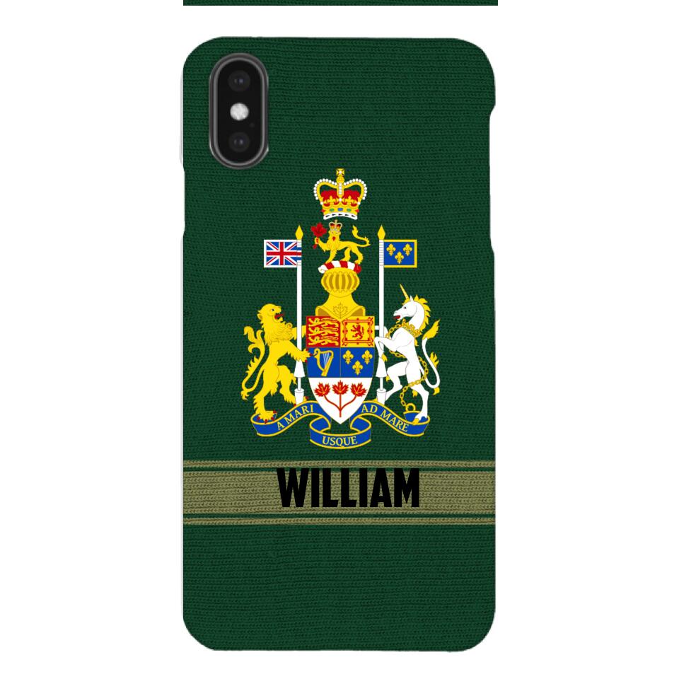 Personalized Canadian Soldier Phone Case Printed 22APR-HQ14