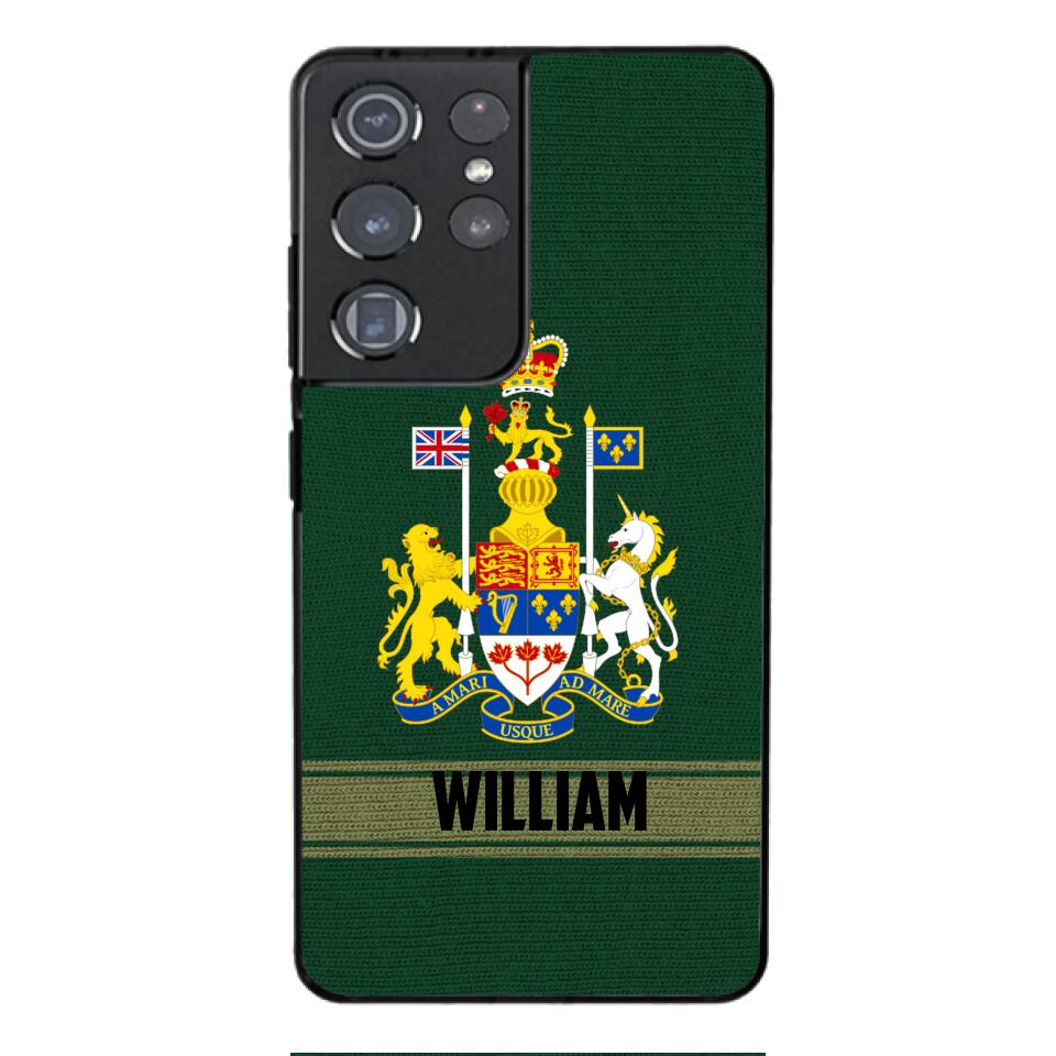 Personalized Canadian Soldier Phone Case Printed 22APR-HQ14