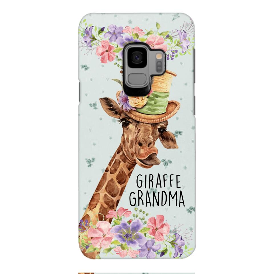 PERSONALIZED GIRAFFE GRANDMA PHONECASE QTVQ1604