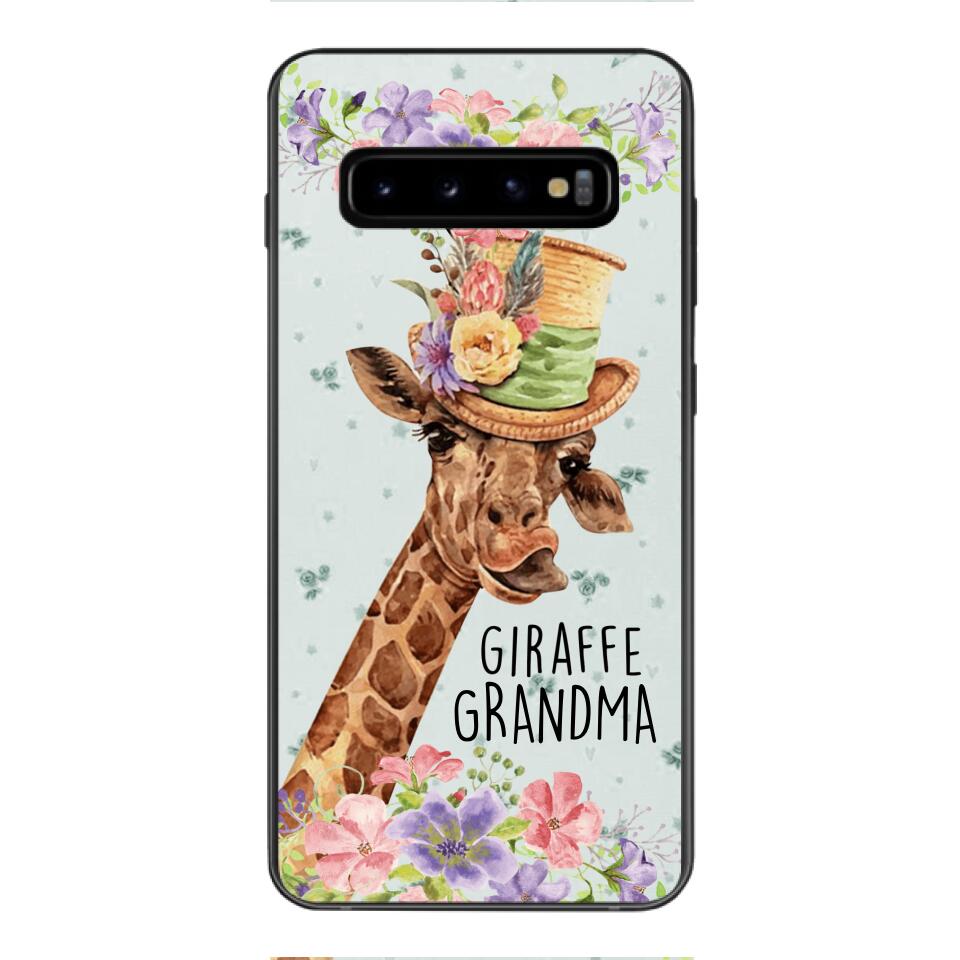 PERSONALIZED GIRAFFE GRANDMA PHONECASE QTVQ1604
