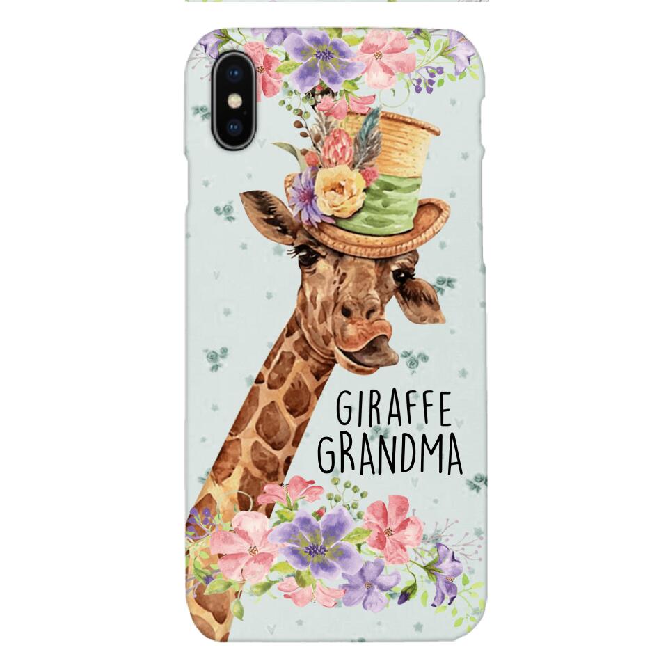 PERSONALIZED GIRAFFE GRANDMA PHONECASE QTVQ1604